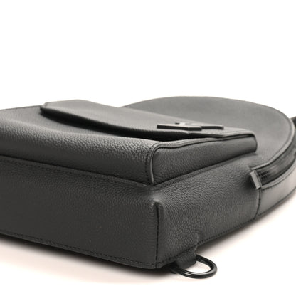 Louis Vuitton Grained Cowhide Aerogram Pilot Slingbag Black 8 of 8