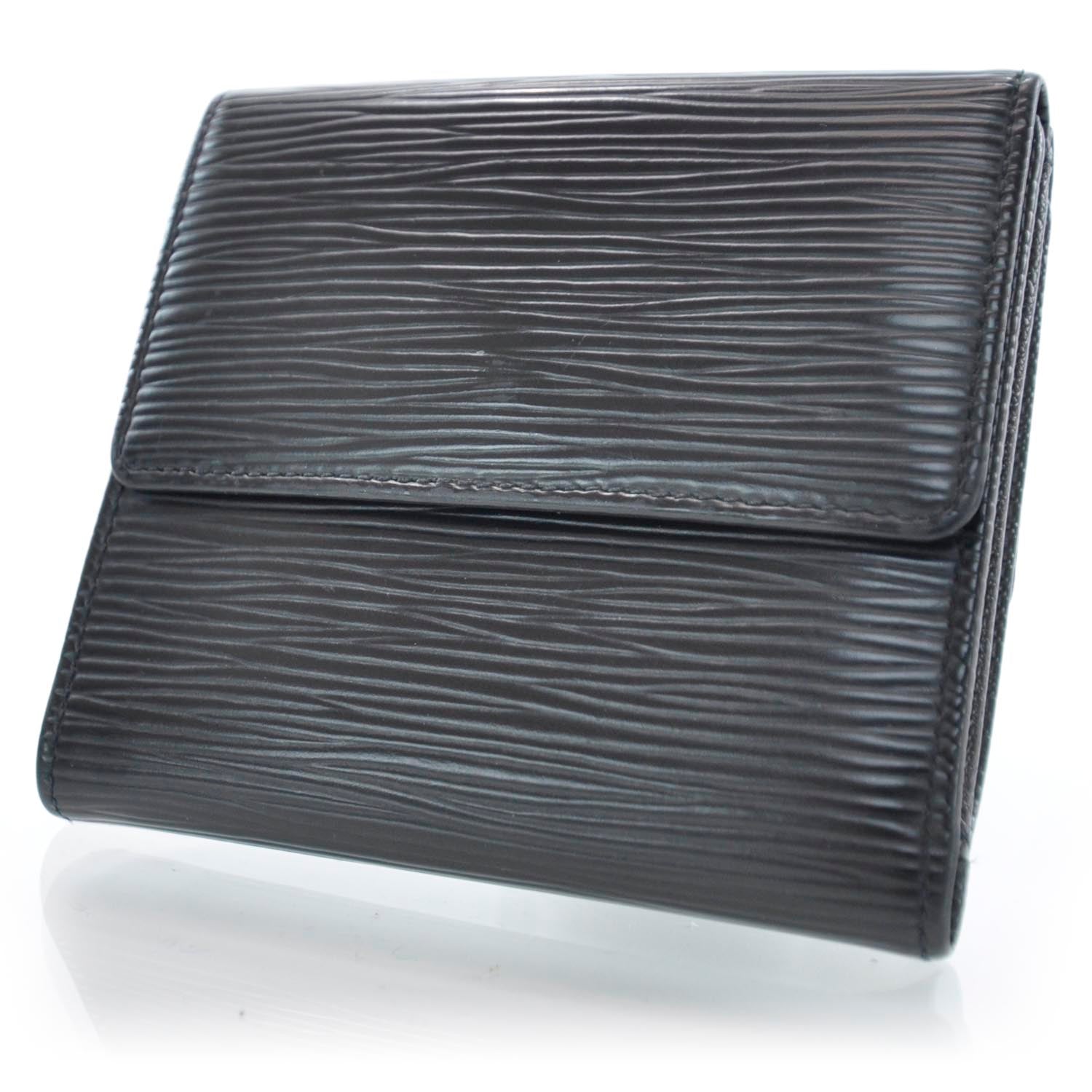 Louis Vuitton Epi Elise Wallet Black 3 of 10