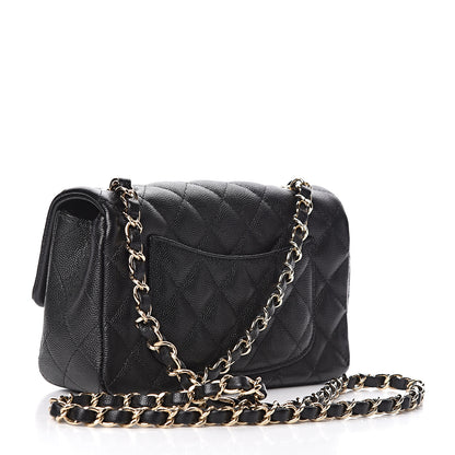 Chanel Caviar Quilted Mini Rectangular Flap Black 3 of 11