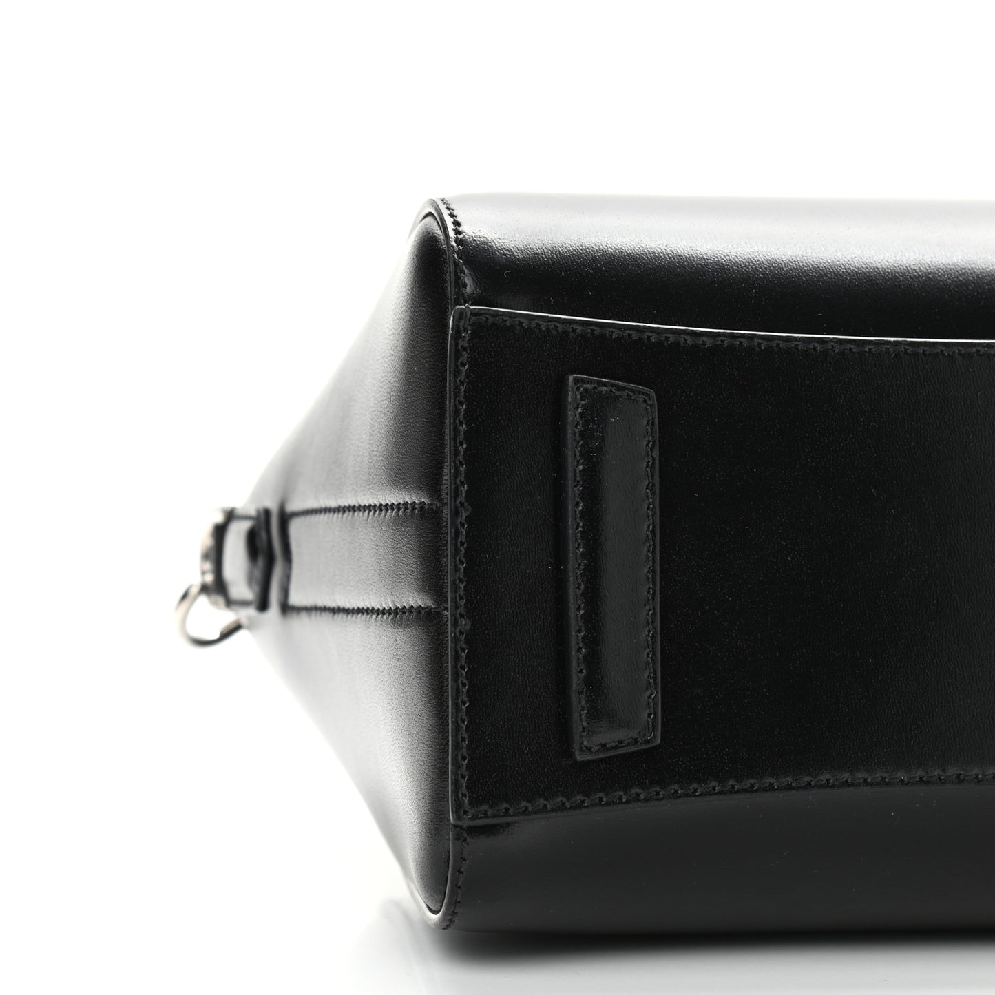 Shiny Lord Calfskin Mini Antigona Black