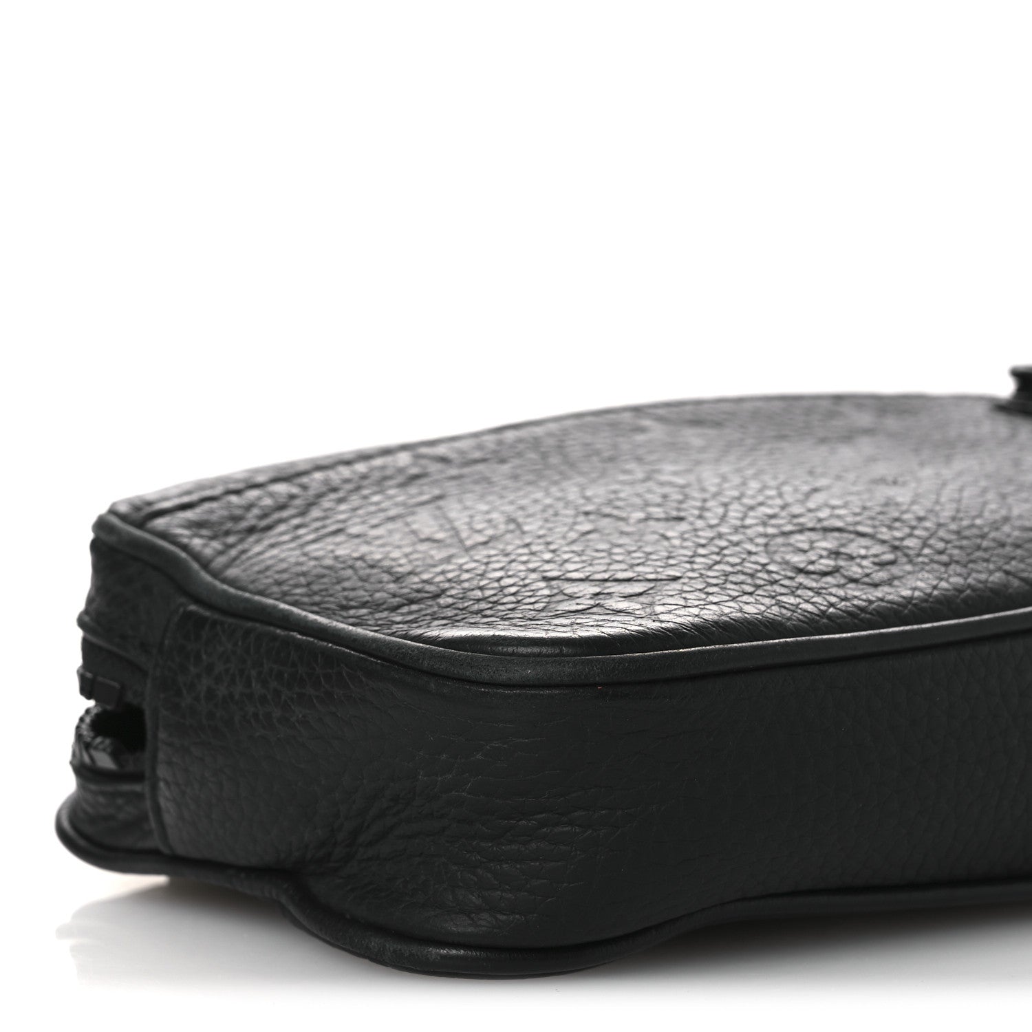 Louis Vuitton Taurillon Monogram Uniformes Solar Ray Soft Pochette Volga Belt Bag Black 9 of 14