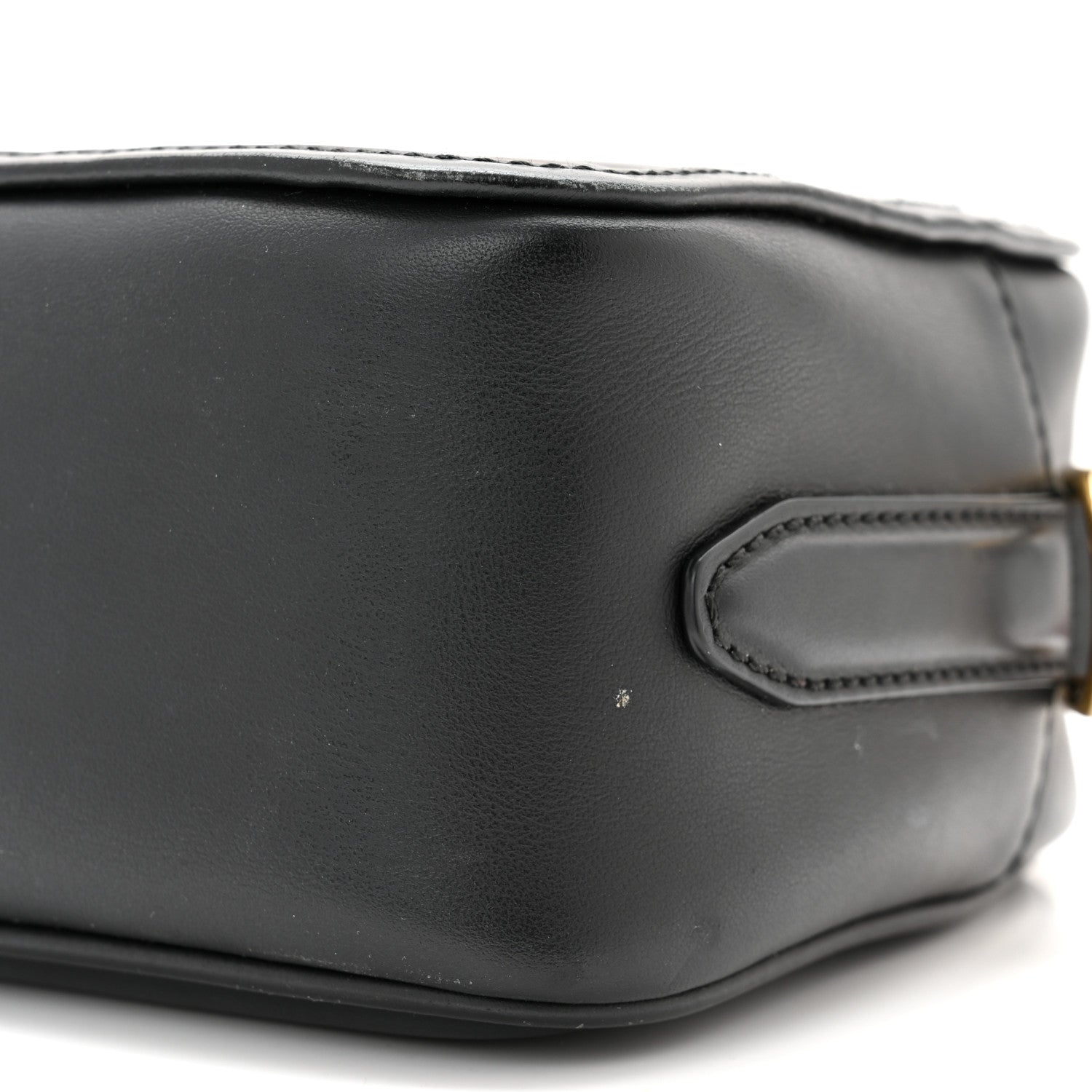 Fendi Vitello Century F is Fendi Bi-Color FF 1974 Embossed Camera Case Maya Black 10 of 10