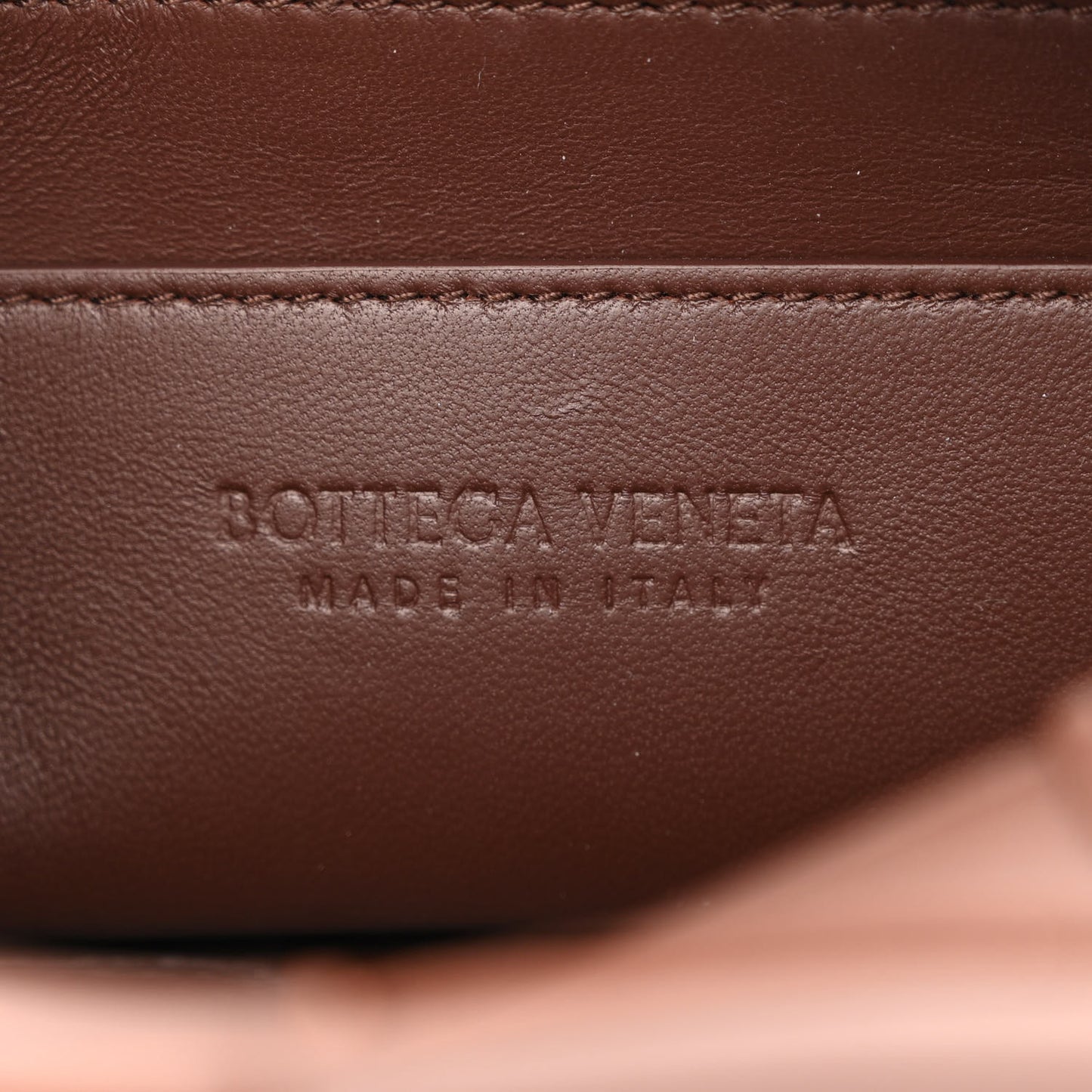 Lambskin Maxi Intrecciato Small Brick Cassette Bag Light Brown