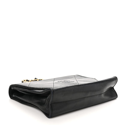 Chanel Lambskin Diamond CC Flap Black 4 of 11