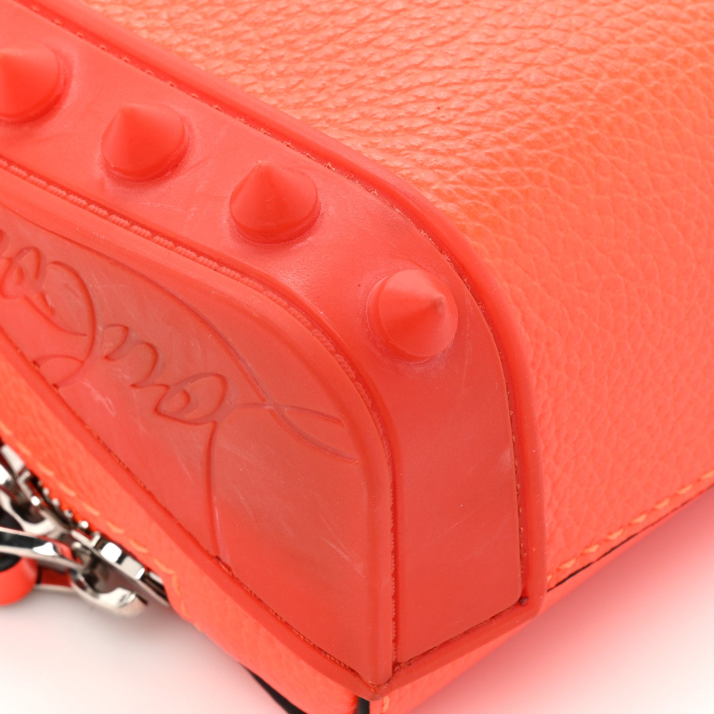Empire Calfskin Gomme Spikes Loubitown Sunrise