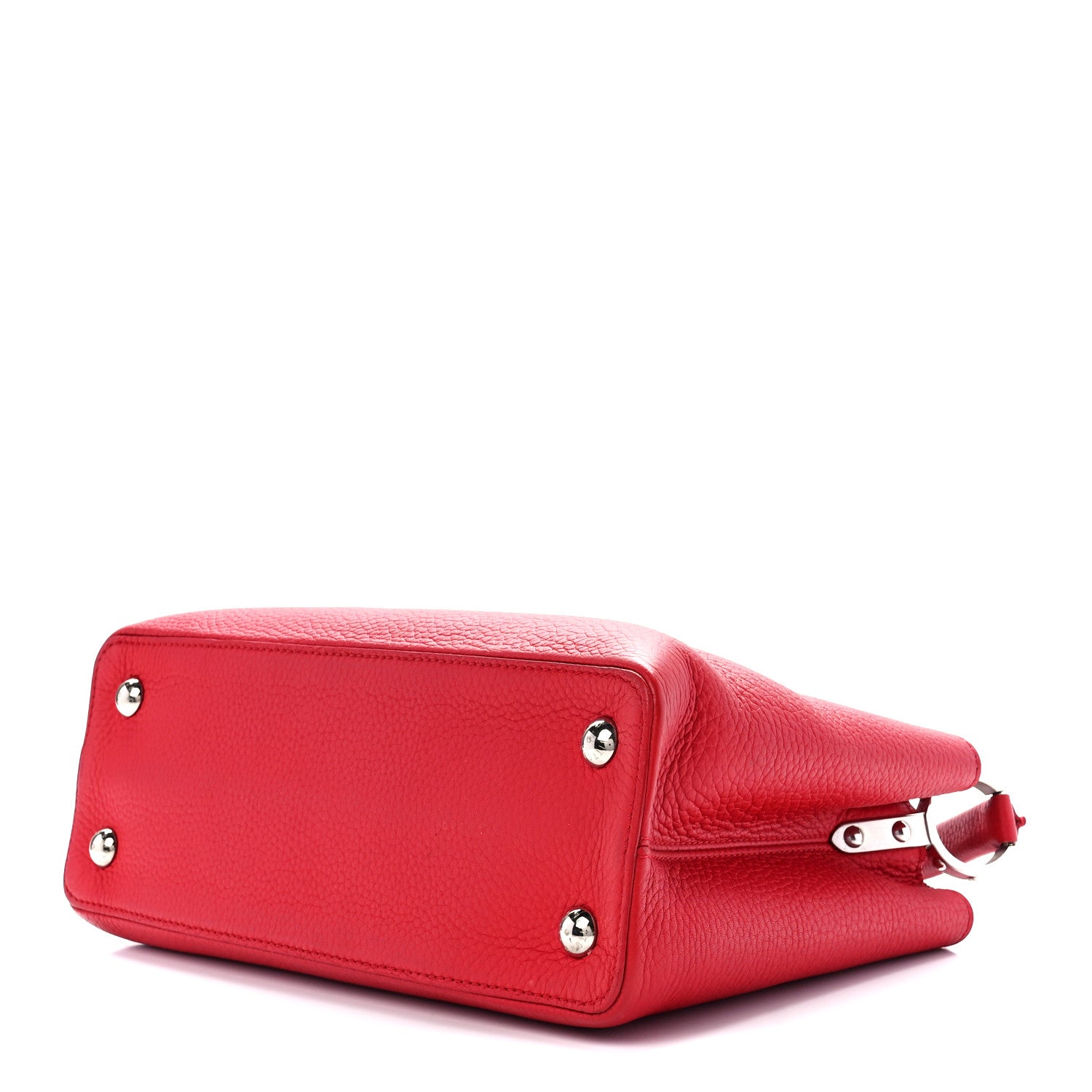 Louis Vuitton Taurillon Capucines PM Scarlet 8 of 10