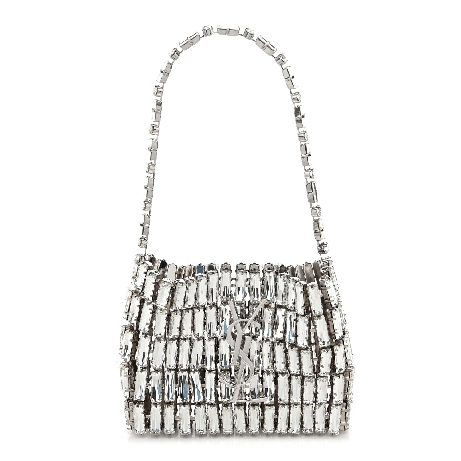 Saint Laurent Crystal Micro Evening Bag Mirror 1 of 9