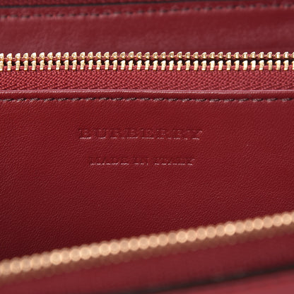Burberry Calfskin House Check Elmore Zip Around Wallet Russet Red 6 of 6