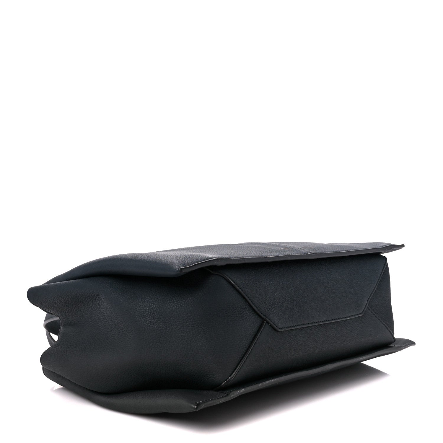 Celine Baby Grained Calfskin Medium Tri-Fold Bag Dark Sea 4 of 13