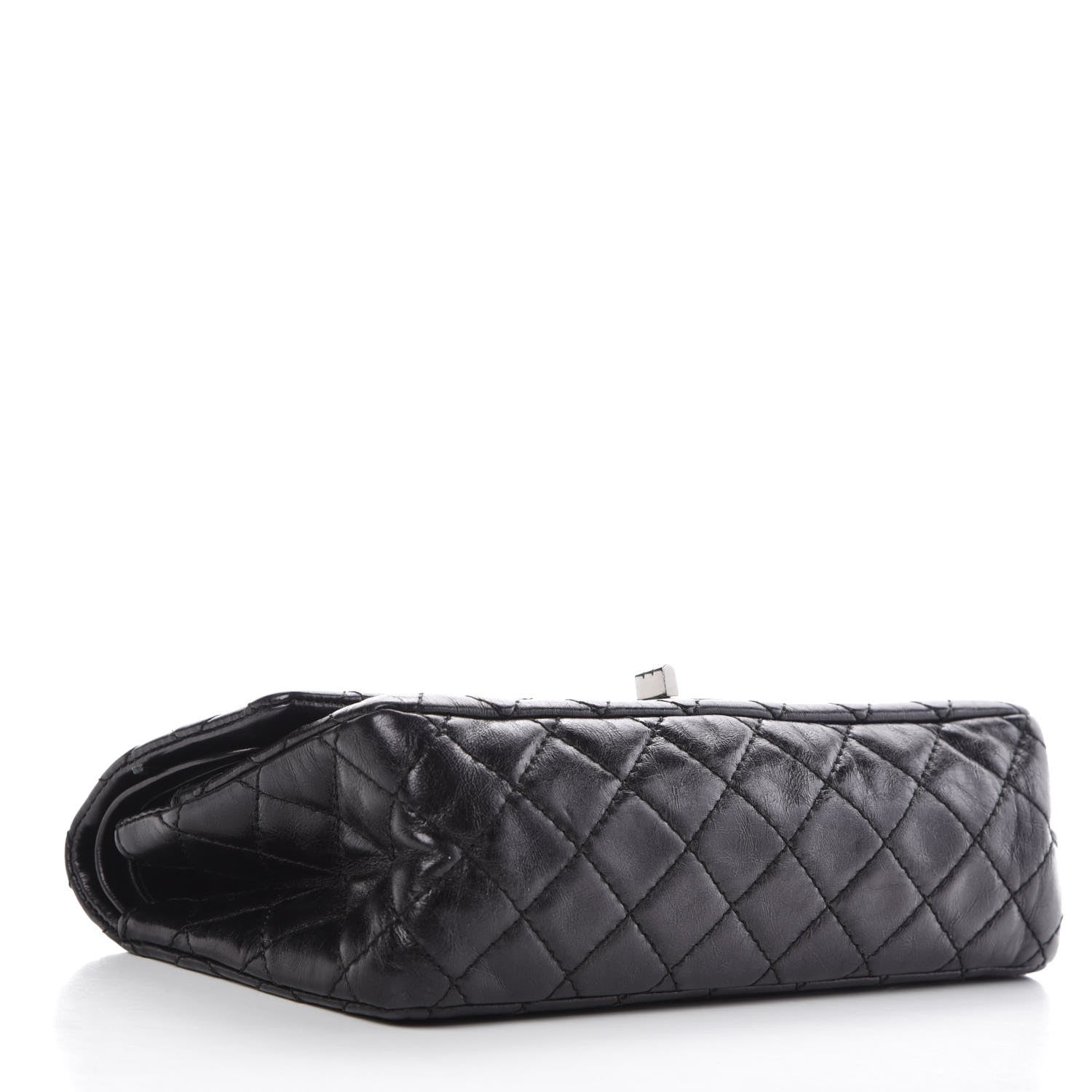 Chanel Metallic Aged Calfskin Quilted 2.55 Reissue 225 Flap Black 5 of 11