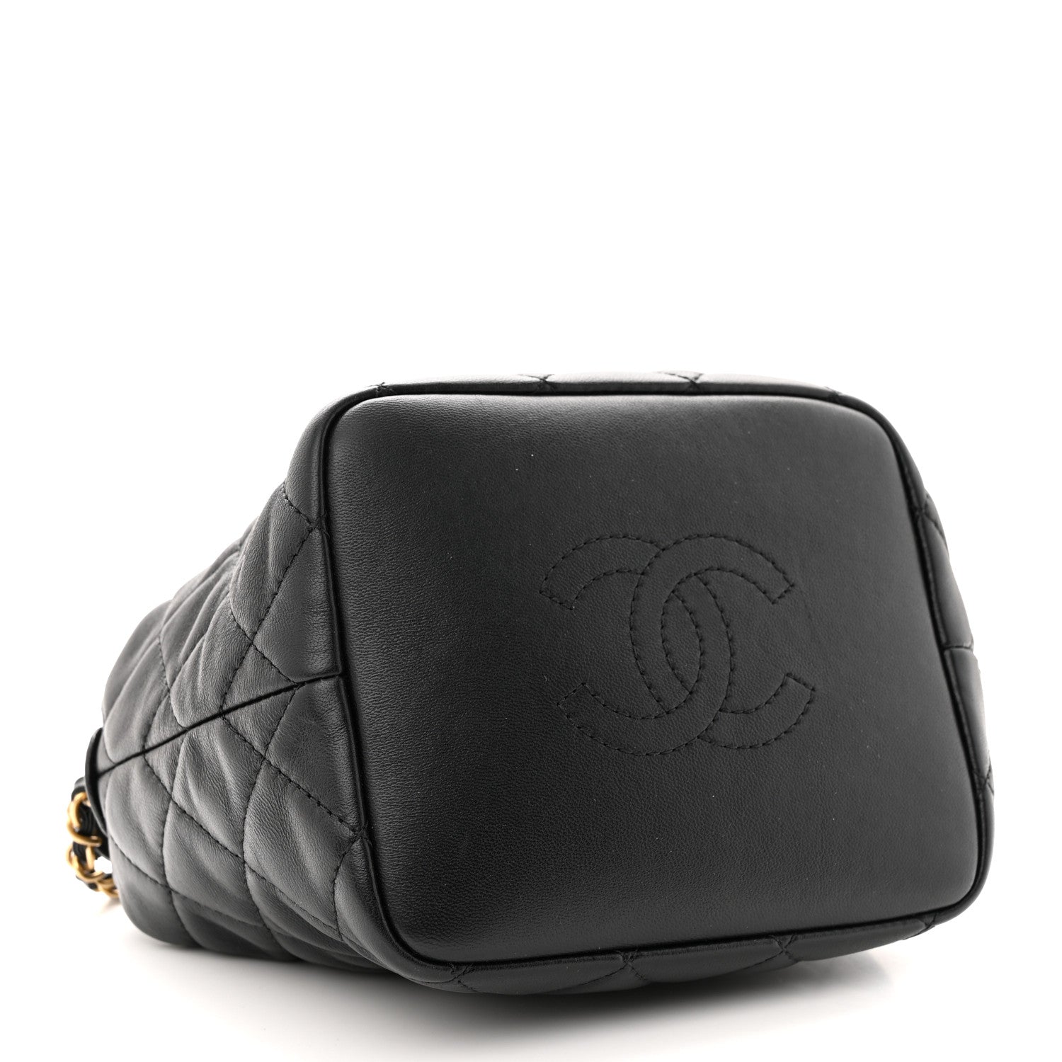 Chanel Lambskin Quilted Small Perfect Meeting Hobo Black 4 of 11