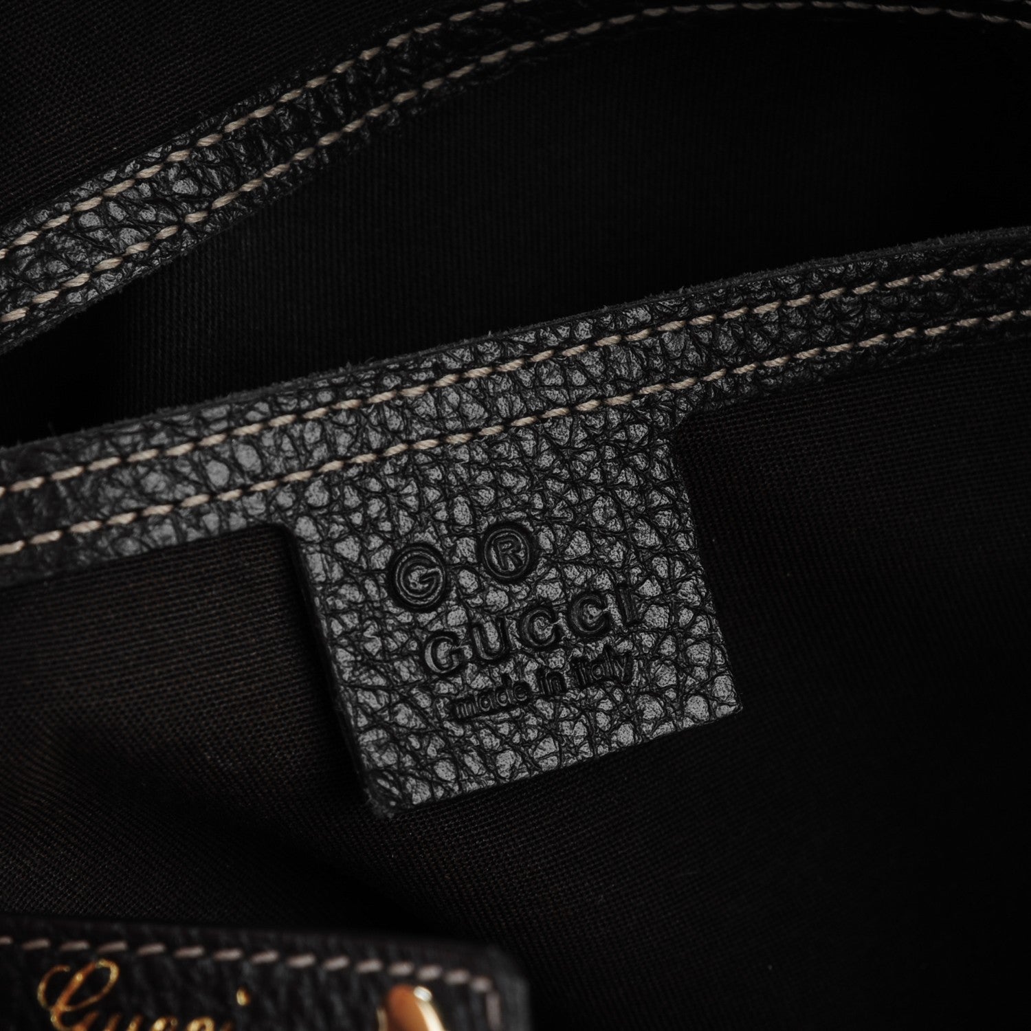 Gucci Crystal Monogram Medium Abbey Shoulder Bag Dark Brown 6 of 7