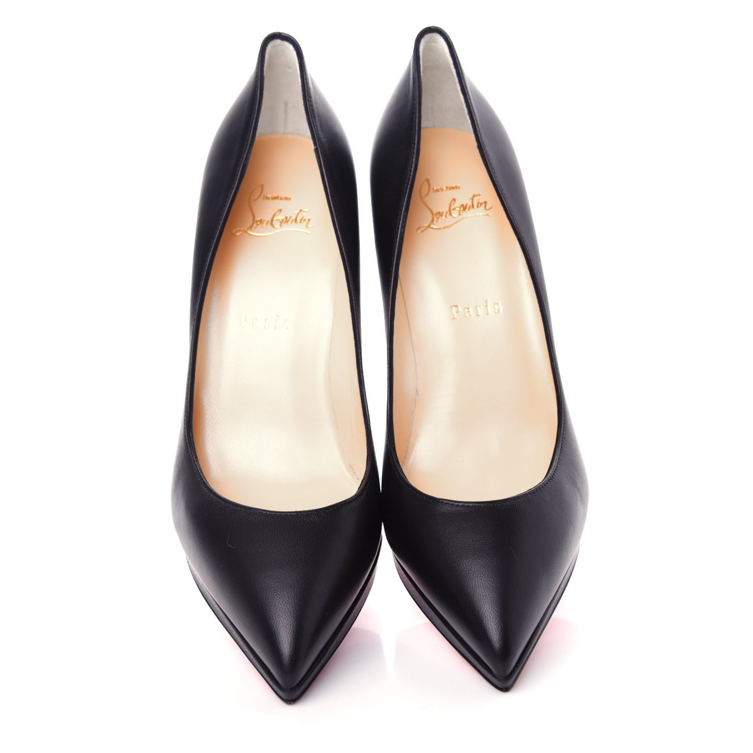 Christian Louboutin Shiny Nappa Pigalle Plato 100 Pumps 38 Black 5 of 10