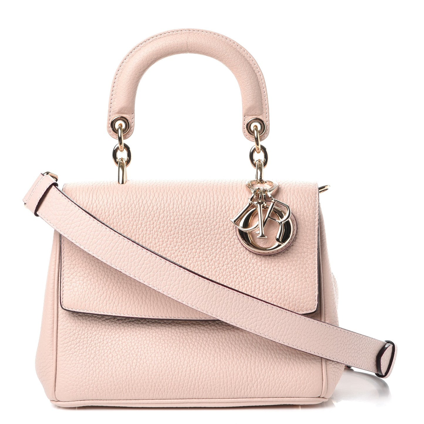 Bullcalf Mini Be Dior Flap Rose Poudre
