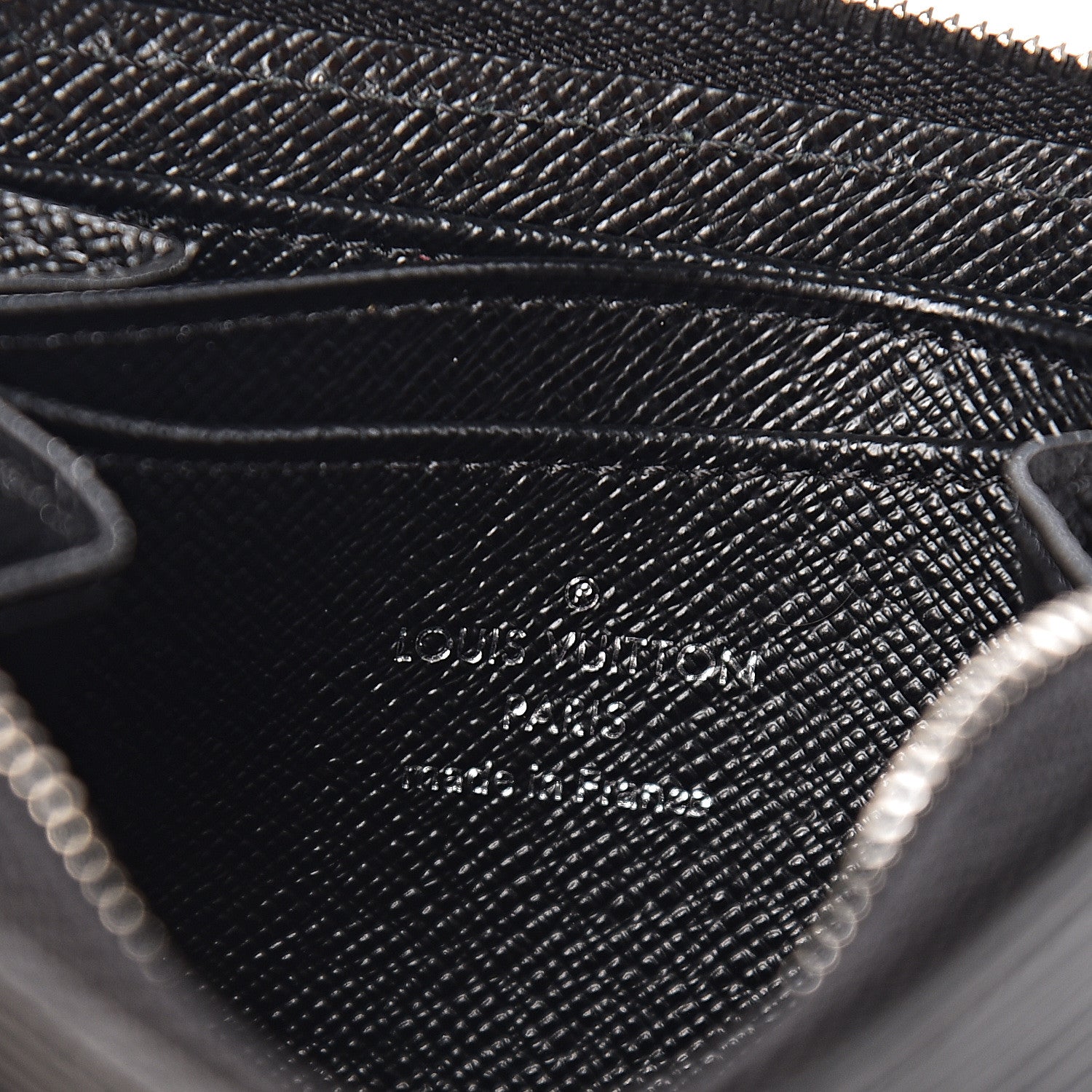 Louis Vuitton Epi Zippy Coin Purse Black 5 of 5