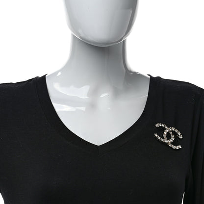 Chanel Crystal Coco's Pearls CC Brooch Light Gold 2 of 5