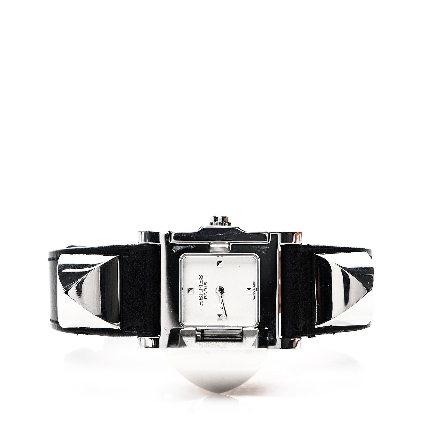 Stainless Steel Epsom 23mm Medor Quartz Watch Noir