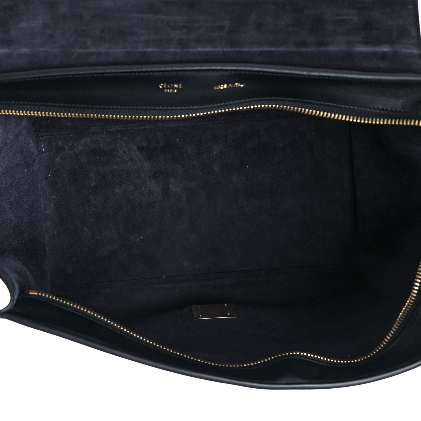 Smooth Calfskin Medium Trapeze Black