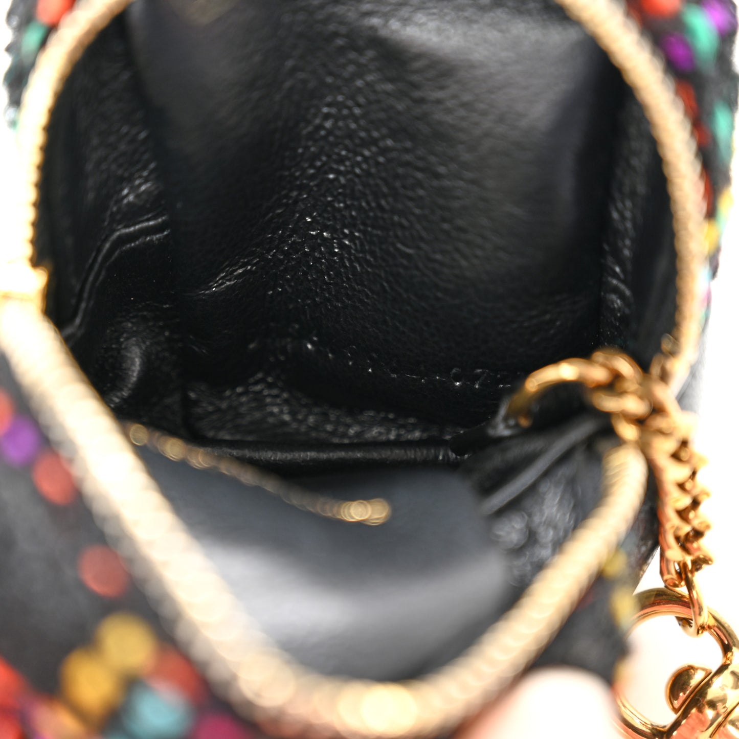 Boucle Jaime Cube Charm Keychain Black Multicolor