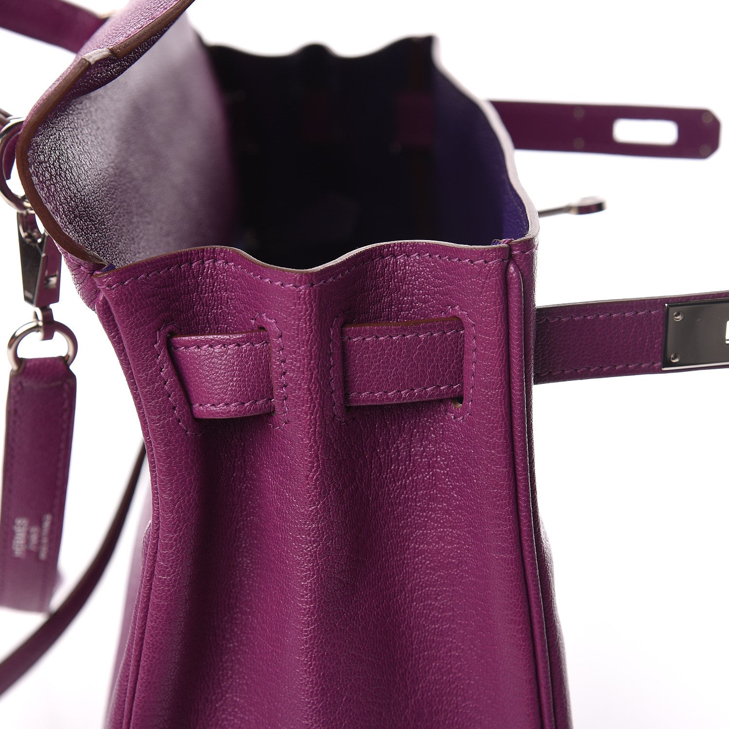 Hermes Chevre Mysore Horseshoe Kelly Retourne 28 Anemone Iris 20 of 42