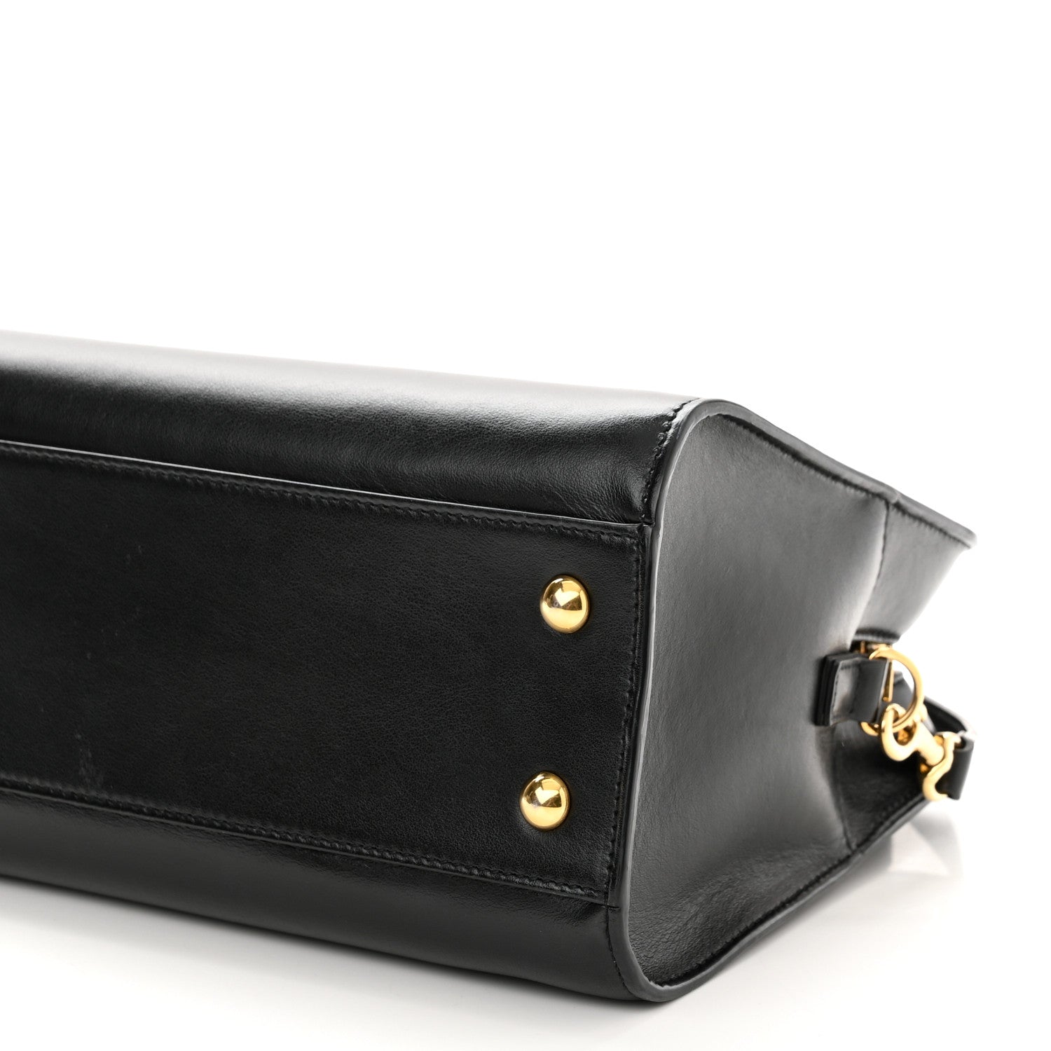 Saint Laurent Calfskin Monogram Baby Cabas Black 9 of 11