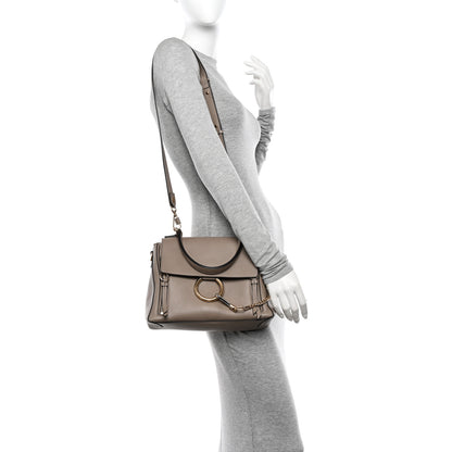 Chloe Calfskin Small Faye Day Shoulder Bag Motty Grey 2 of 12