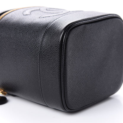 Chanel Caviar Vanity Cosmetic Case Black 9 of 12