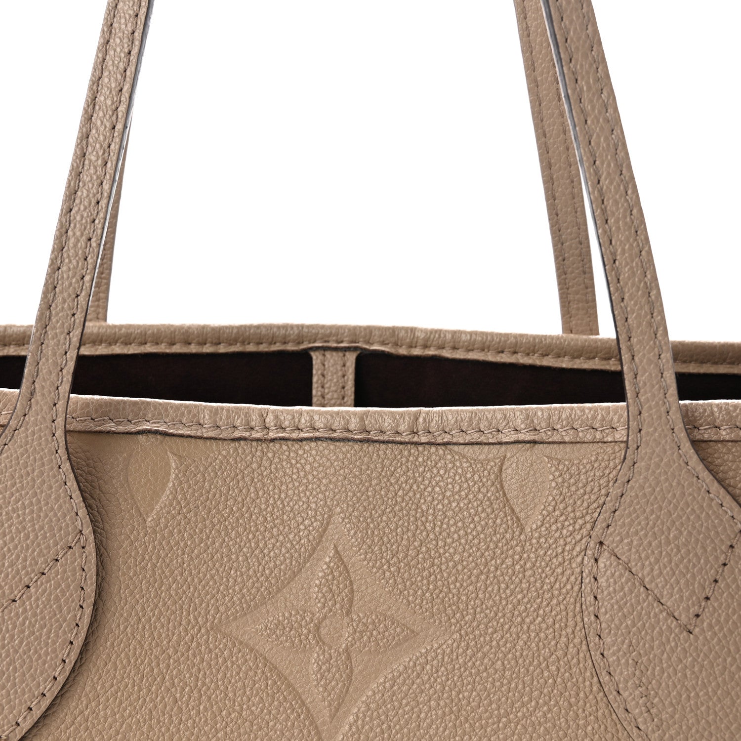 Louis Vuitton Empreinte Monogram Giant Neverfull MM Tourterelle 8 of 10