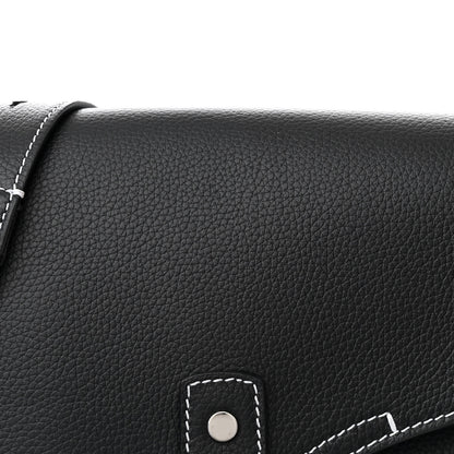Christian Dior Grained Calfskin Medium Saddle Messenger Bag Black 9 of 12