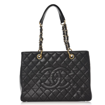 Chanel Caviar Quilted Grand Shopping Tote GST Black 1 of 7