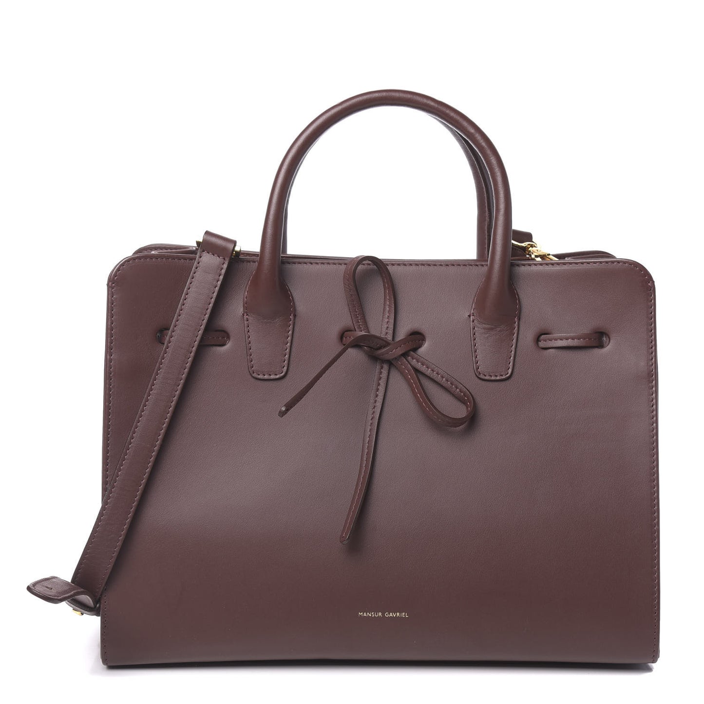 Calfskin Sun Bag Burgundy