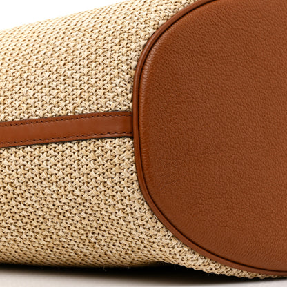 Louis Vuitton Raffia Saint Jacques Tote Caramel 10 of 11