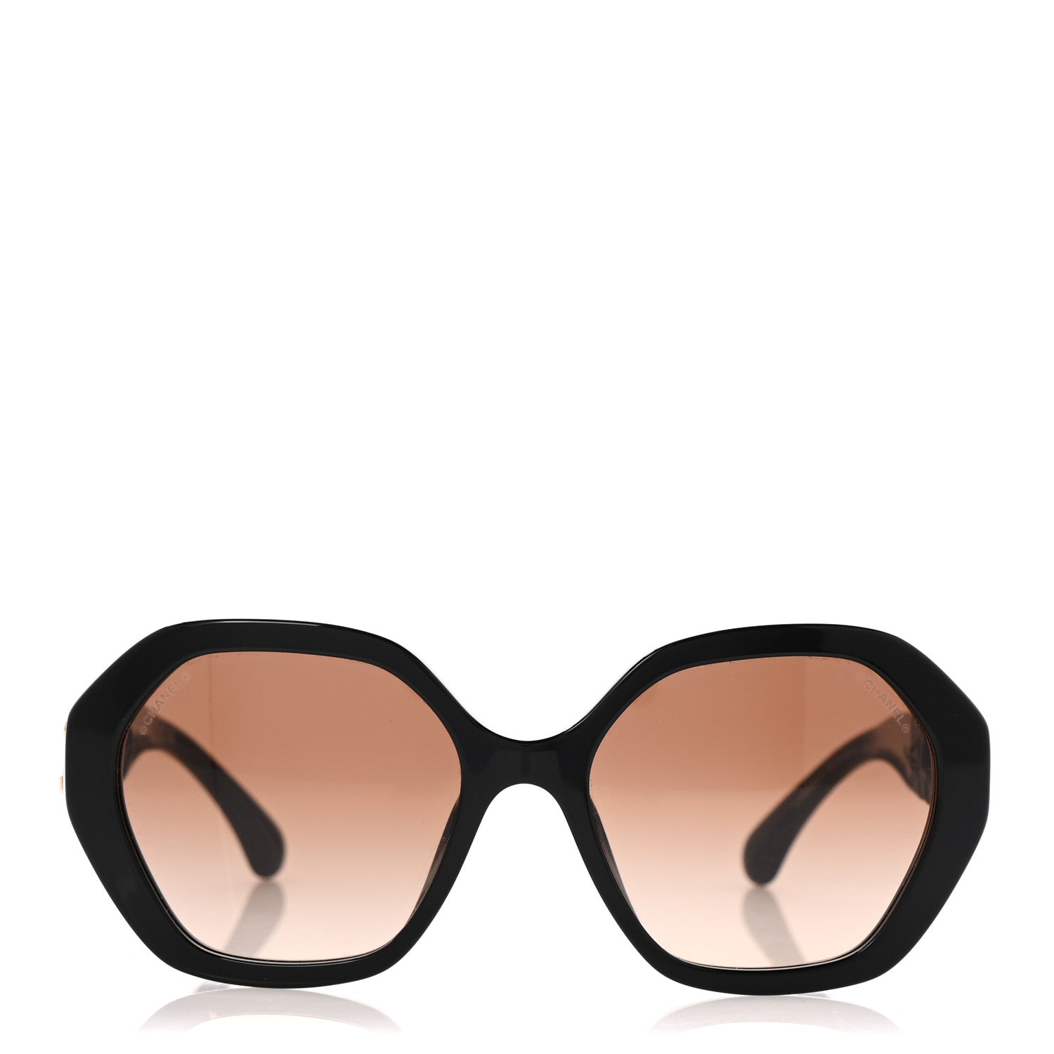 Chanel Calfskin CC Sunglasses 5475-Q-A Black 2 of 8