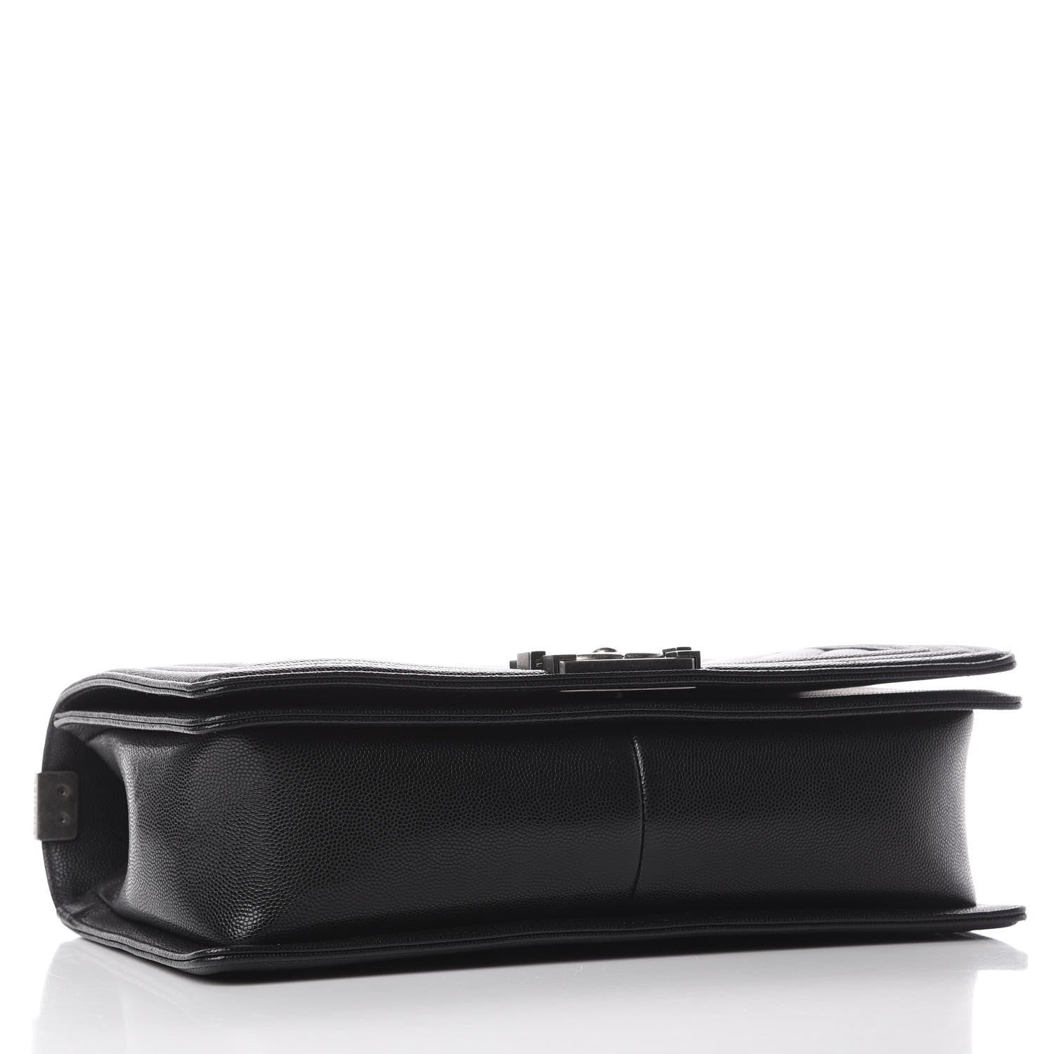 Chanel Caviar Chevron Quilted New Medium Boy Flap Black 3 of 9