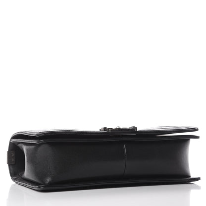 Chanel Caviar Chevron Quilted New Medium Boy Flap Black 3 of 9