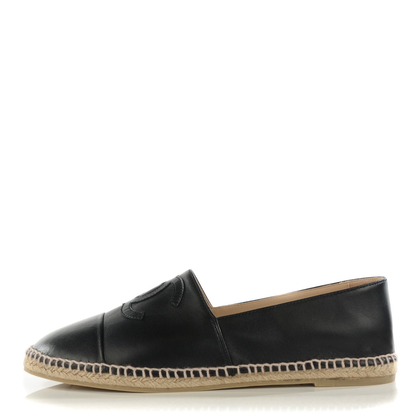 Lambskin CC Mens Espadrilles 43 Black