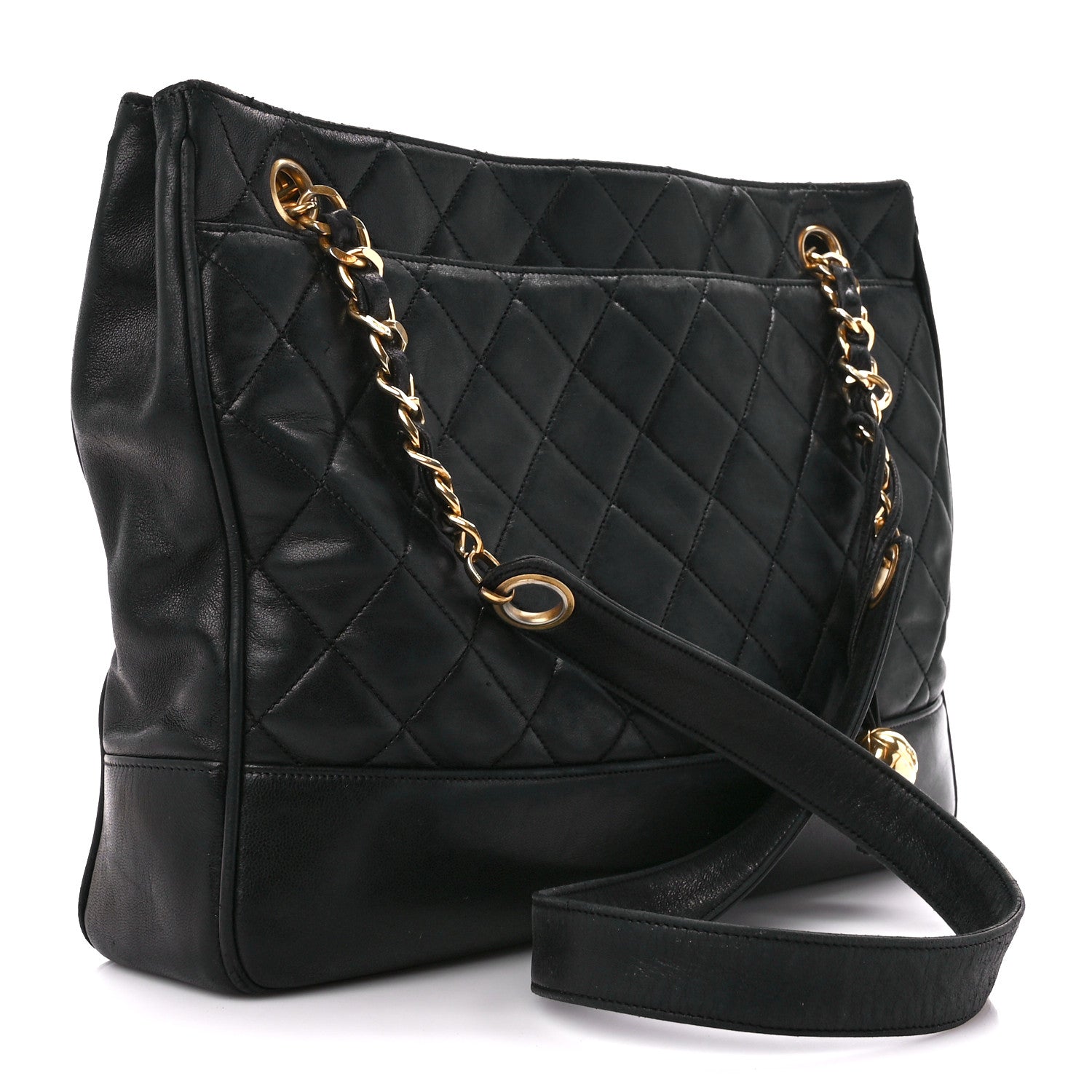 Chanel Lambskin Quilted Shoulder Bag Black 3 of 14