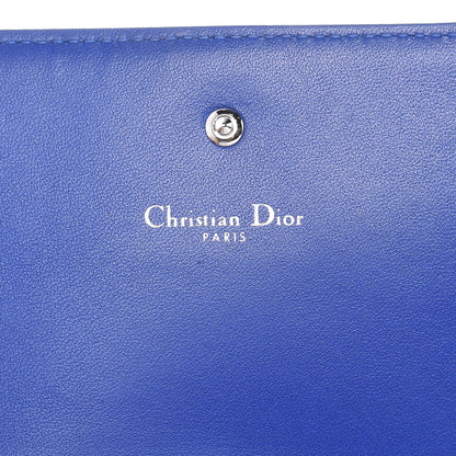 Christian Dior Lambskin Diorama Croisiere Chain Wallet Blue 6 of 10