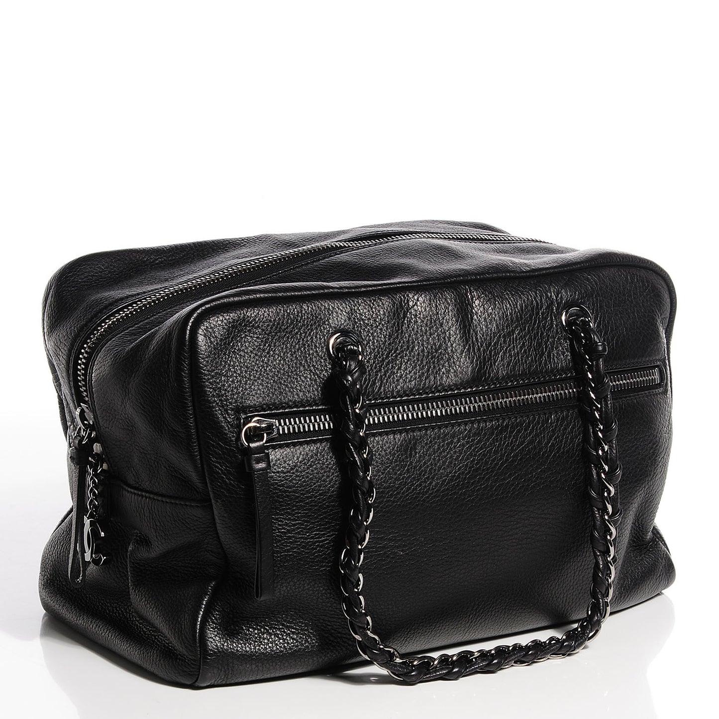 Deerskin Luxe Ligne Large Bowler Black