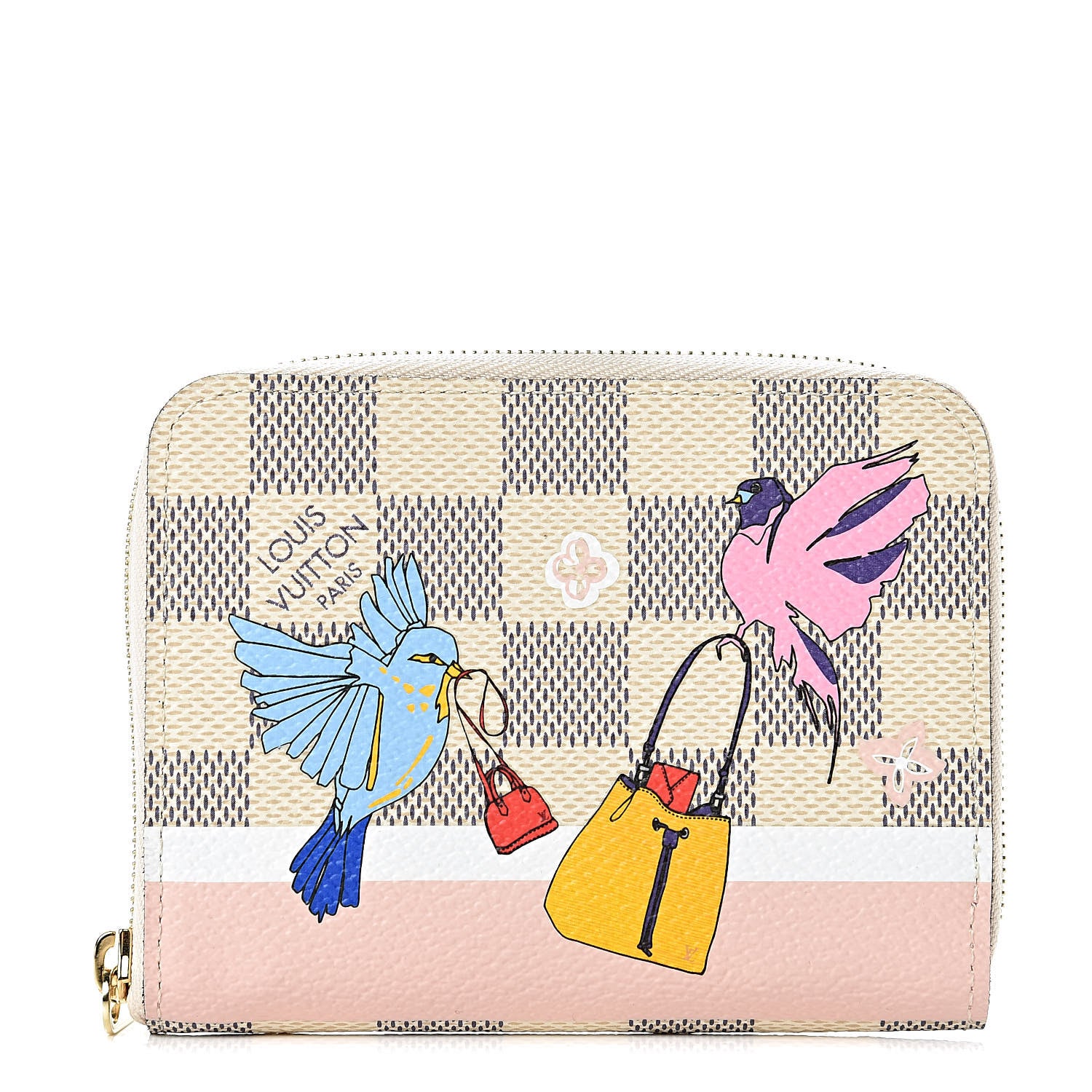 Louis Vuitton Damier Azur 2018 Christmas Animation Zippy Coin Purse 1 of 7