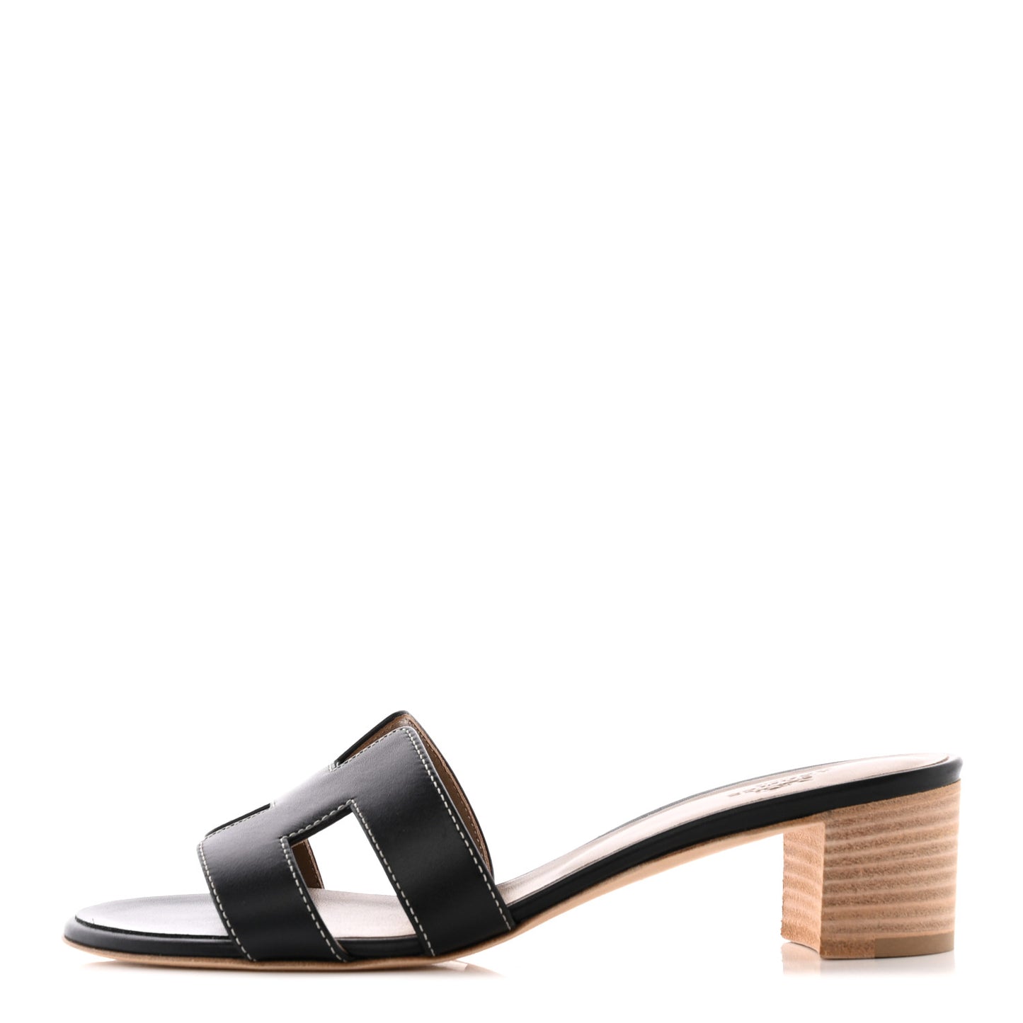 Calfskin Oasis Sandals 38 Black