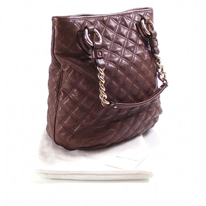 Marc Jacobs Leather Quilted Zippered Tote Brown 3 of 9
