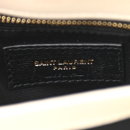 Saint Laurent Calfskin Y Quilted Monogram Toy Loulou Crossbody Bag Ivory 6 of 11
