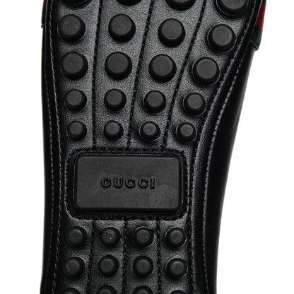Gucci Calfskin Bayadere Ballerina Flat 38.5 Nero Black 6 of 9