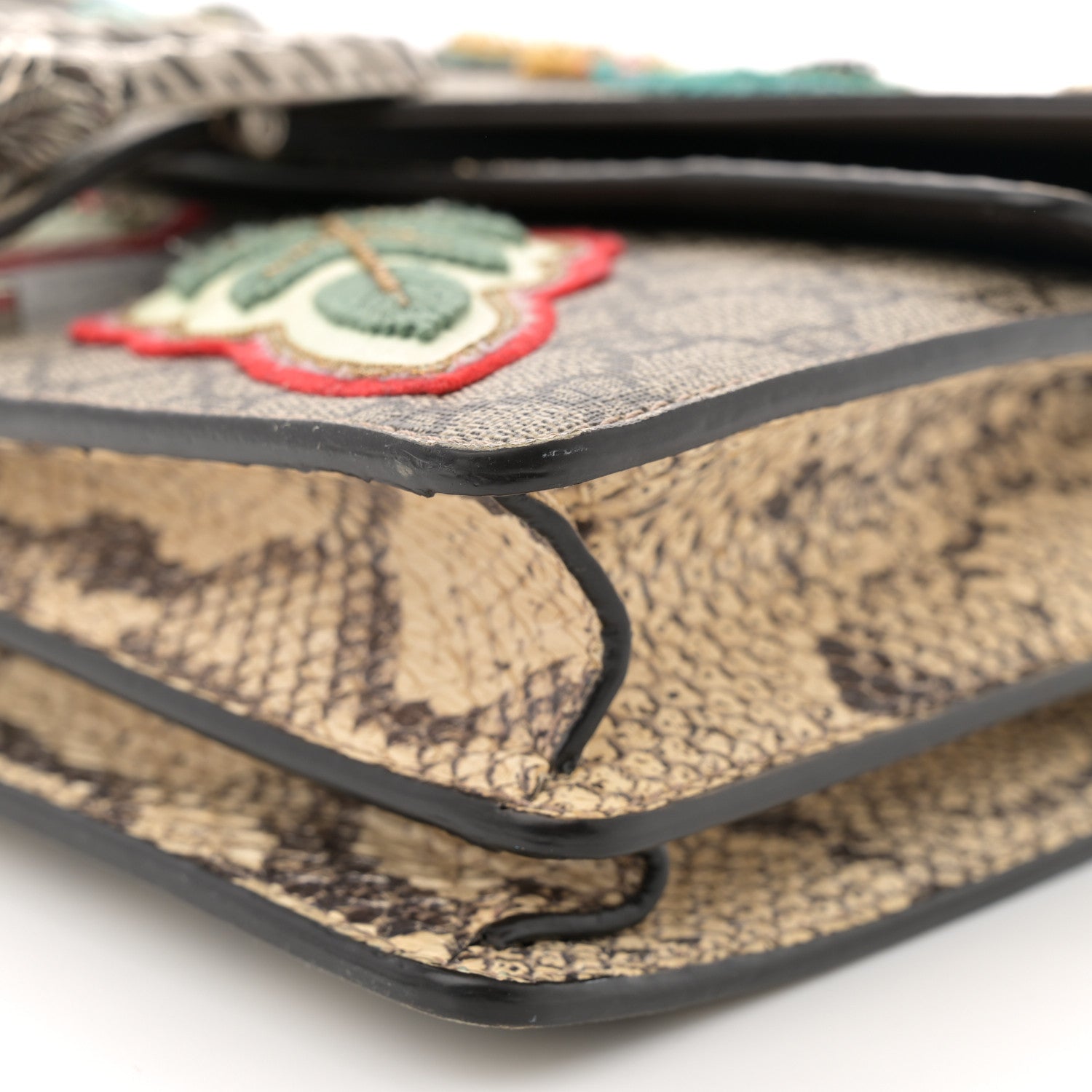 Gucci GG Supreme Monogram Snakeskin Embroidered Small Dionysus Shoulder Bag 8 of 13