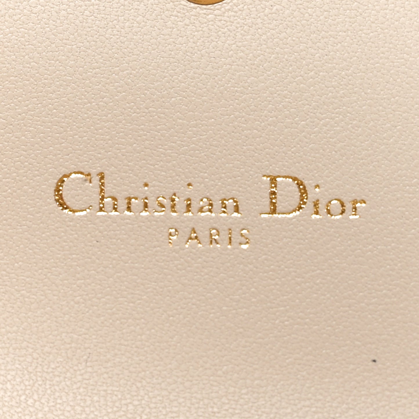 Supple Calfskin Cannage Caro Hibiscus Wallet Powder Beige