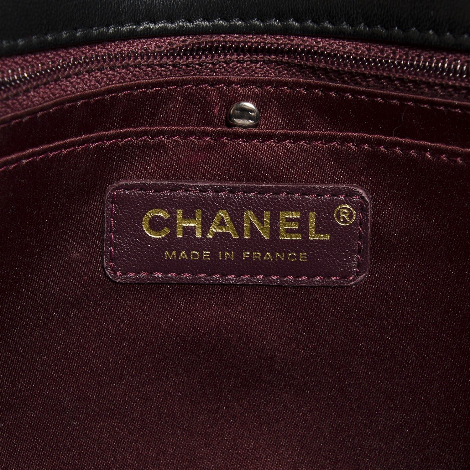 Chanel Lambskin Quilted Medium Golden Class Flap Black 6 of 8