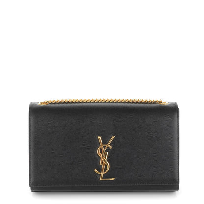 Saint Laurent Grain De Poudre Medium Classic Monogram Kate Satchel Black 1 of 6
