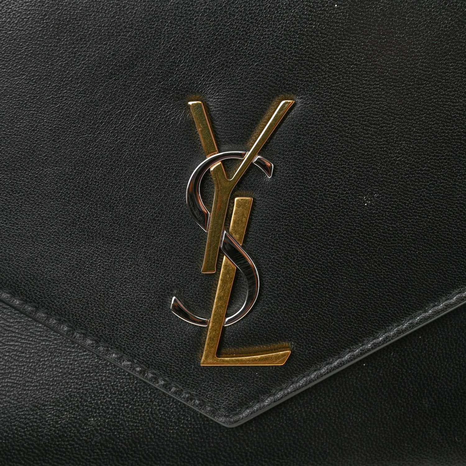 Saint Laurent Nappa Monogram Cassandre Flap Pouch Black 9 of 9