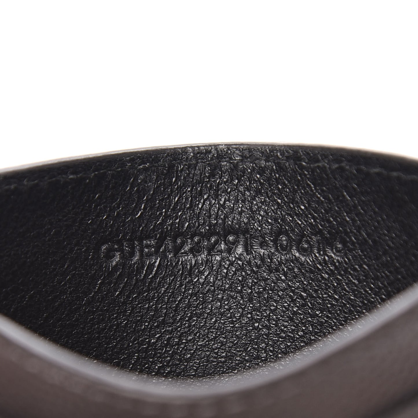 Grain De Poudre Matelasse Chevron Monogram Credit Card Case Coal